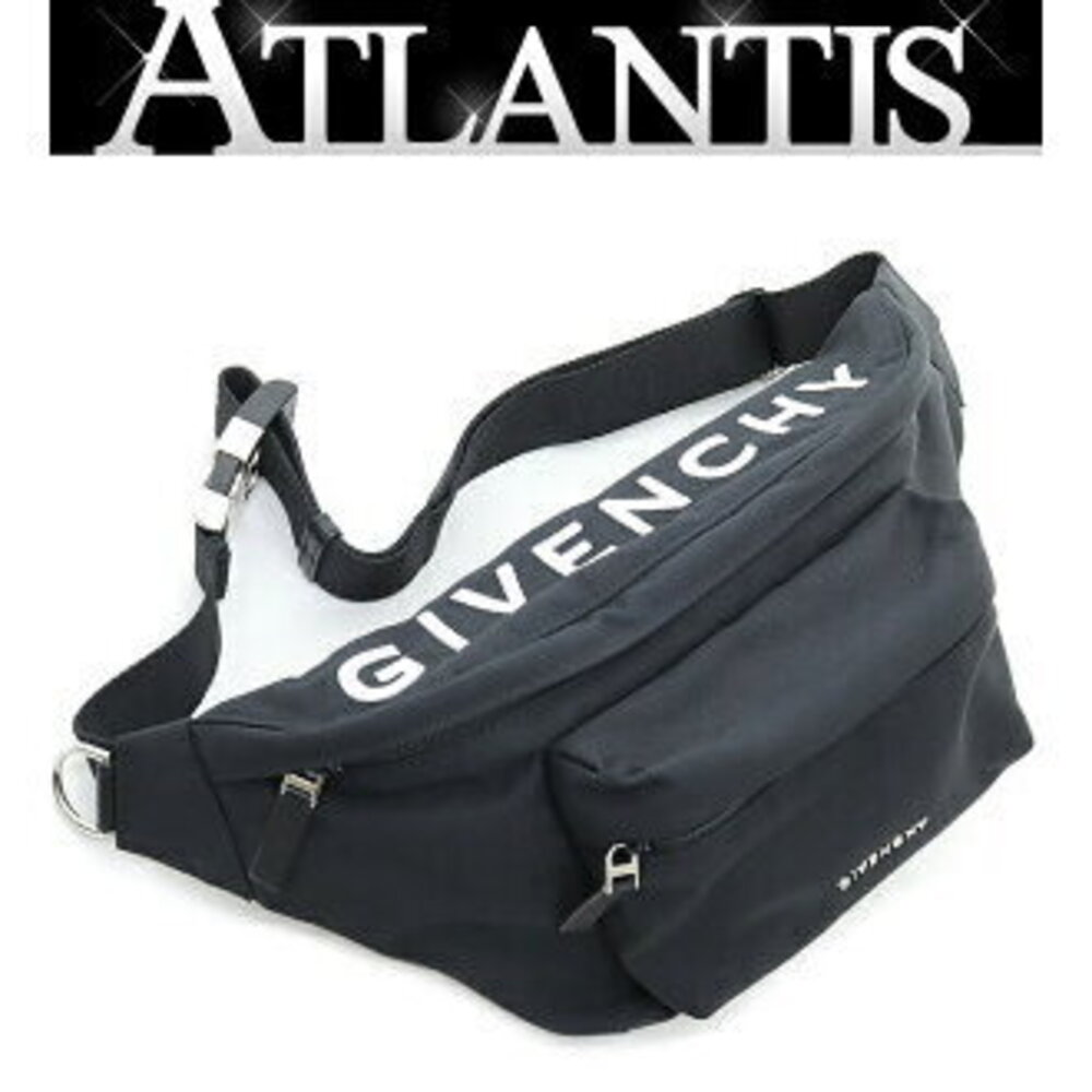 Givenchy Essential U Waist Bag Body Bum Crossbody Embroidered Black
